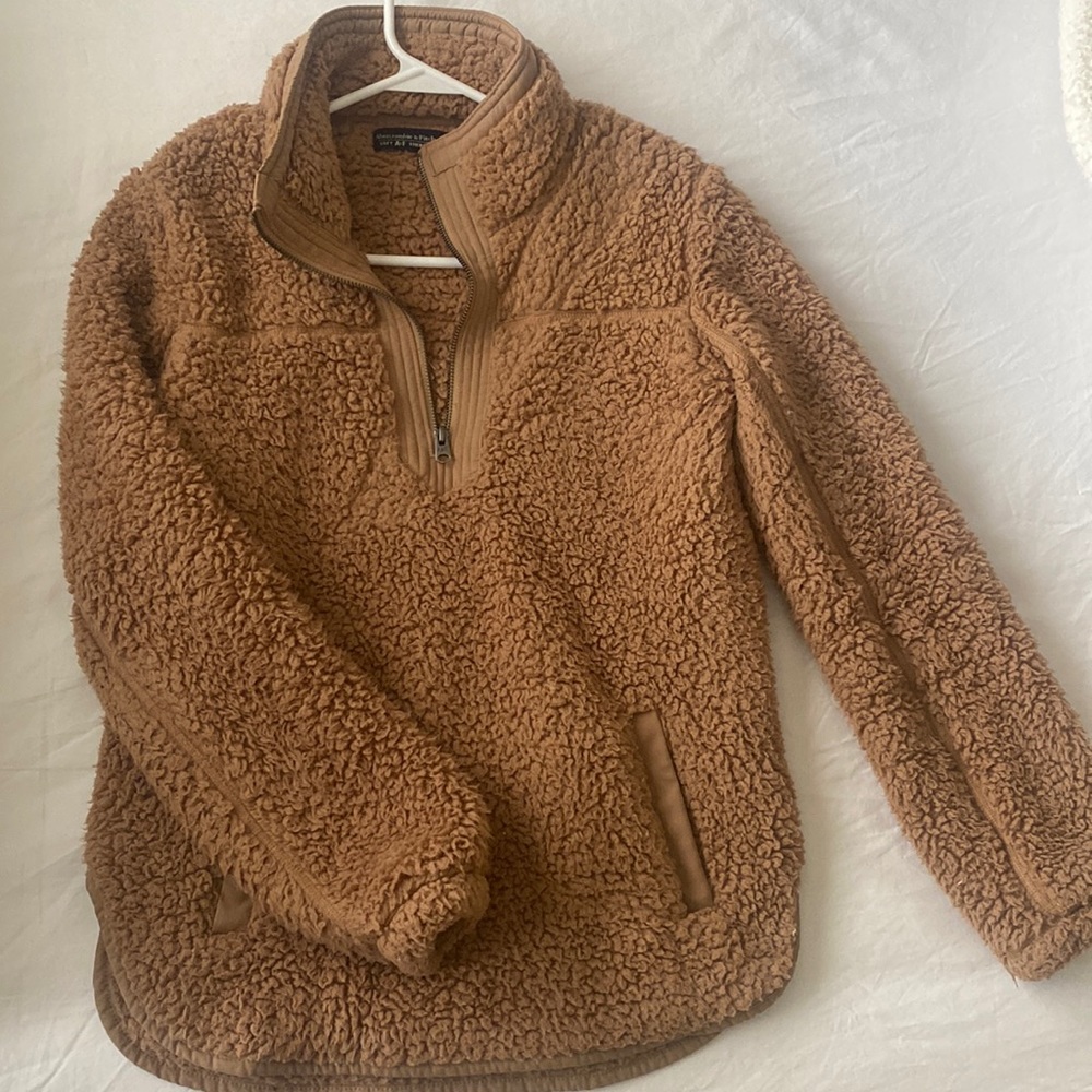 Abercrombie Sherpa half zip fleece